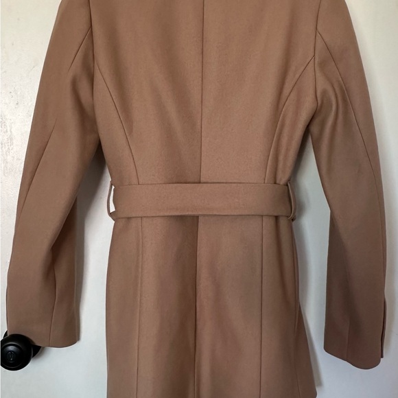 Ted Baker wool wrap coat/jacket,pockets, belt,size:1 camel/cream/khaki neutals - Picture 5 of 16